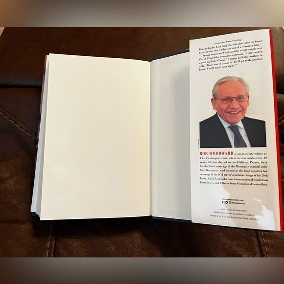 Rage, Bob Woodward’s Book On The Trump Presidency, National Bestseller - Picture 7 of 8